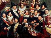 cornelis cornelisz De maaltijd van de officieren van de Oude Schutsdoelen oil painting reproduction
